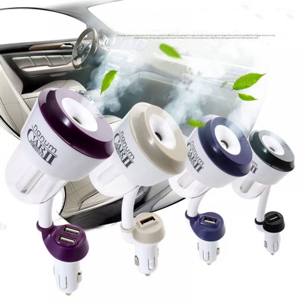 Nanum ii New 12V Car Charger USB Car air freshener II Car Steam Humidifiers with  Car Air Purifiers for iphone 6 ipad Samsung