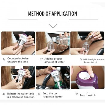 Nanum ii New 12V Car Charger USB Car air freshener II Car Steam Humidifiers with  Car Air Purifiers for iphone 6 ipad Samsung