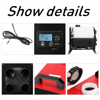 8KW 12V Integration 1/4 Holes Air Diesels air parking heater LCD Screen Switch Car Heater With Remote Control Saving Space