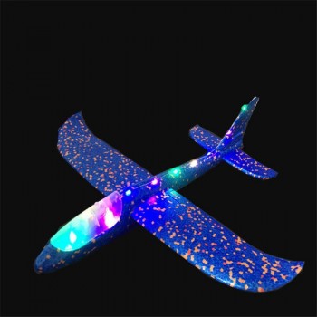 48cm Big Foam Plane Aircraft LED Hand Launch Throwing Airplane Glider Inertial Foam EPP Toy Children Plane Model Toys