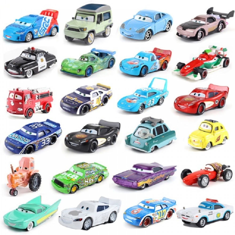 Cars Disney Pixar Cars 2 3 Lightning McQueen Mater Huston Jackson Storm Ramirez Diecast Metal Alloy Boys Kids Toys