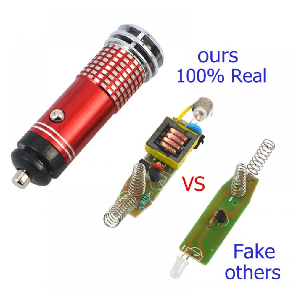 Mini Car Air Purifier Negative ion Generator Ozone Ionizer Diffuser Air Freshener Air Anion Oxygen Bar 12V Cigarette Light Plug