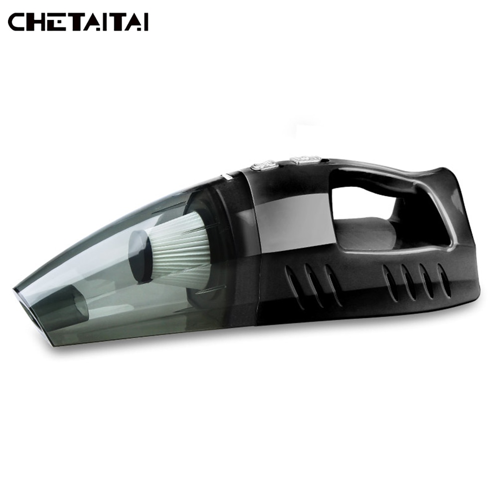 Chetaitai Car Vacuum Cleaner 12V 100W Inflation Test Tire Pressure  HEPA Filter LED Light Illumination Multi Dust Collector