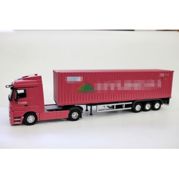 Diecast Alloy Metal Car big Container Truck 1:50 Scale Express DHL Truck Model Car-styling Transporter Kids Toys Chirstmas gift