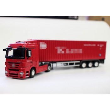 Diecast Alloy Metal Car big Container Truck 1:50 Scale Express DHL Truck Model Car-styling Transporter Kids Toys Chirstmas gift