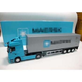 Diecast Alloy Metal Car big Container Truck 1:50 Scale Express DHL Truck Model Car-styling Transporter Kids Toys Chirstmas gift