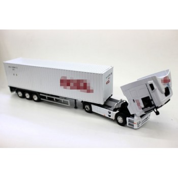 Diecast Alloy Metal Car big Container Truck 1:50 Scale Express DHL Truck Model Car-styling Transporter Kids Toys Chirstmas gift