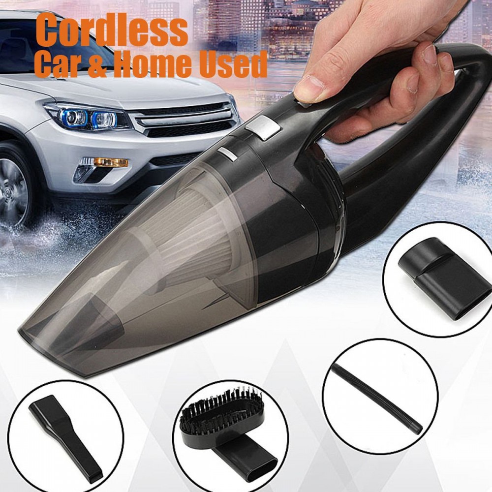 120W Portable Vacuum Cleaner Dust Catcher Car Home Dual Use Dry Wet Dust Dirt Cordless Handheld Dust Collector Vacuum Sweeper