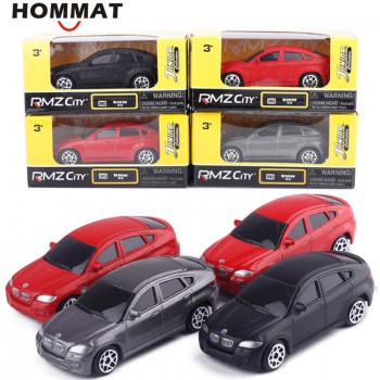 HOMMAT Simulation 1:64 RMZ City Model Car Toy Alloy Diecast Vehicle Toy Car Model Toys For Children Christmas Gift Random Colour