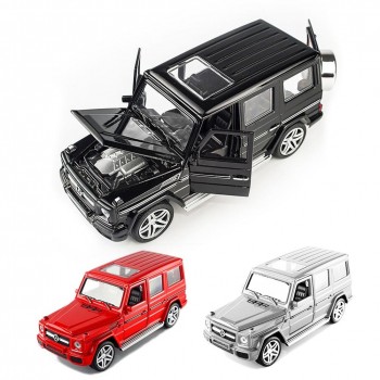1:32 Alloy Pull Back Model Car Model Toy Sound Light Pull Back Toy Car For G65 SUV AMG Toys For Boys Children Gift