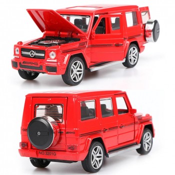 1:32 Alloy Pull Back Model Car Model Toy Sound Light Pull Back Toy Car For G65 SUV AMG Toys For Boys Children Gift