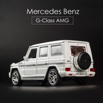1:32 Alloy Pull Back Model Car Model Toy Sound Light Pull Back Toy Car For G65 SUV AMG Toys For Boys Children Gift