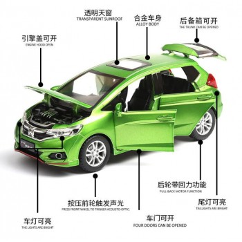 1:32 Toy Car Honda Fit Metal Toy Alloy Car Diecasts amp; Toy Vehicles Car Model Wolf Warriors Model Car Toys For Children