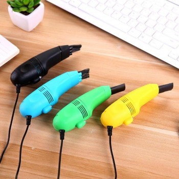 VODOOL Mini USB Vacuum Cleaner Handheld Dust Cleaning Brush Kit For Car Interior Air Vent Keyboard PC Laptop LED Dust Collector