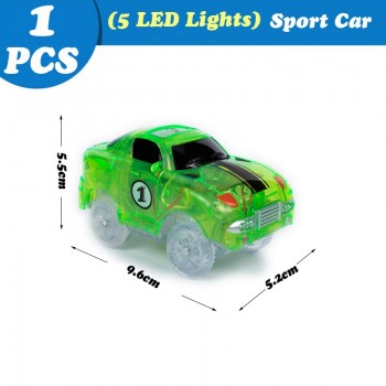 Magical Track 240PCS/Set Magical Glowing Race Tracks Set Flexible Racing track Bridge Car Toy Creative Toys Gifts For Children