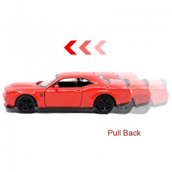 RMZ CITY 1:36 Dodge Challenger SRT Demon Sports Car Alloy Diecast Car Model Toy With Pull Back For Children Gifts Toy Collection