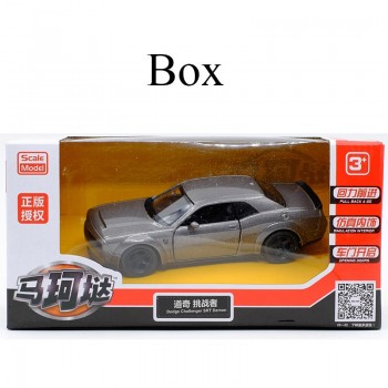 RMZ CITY 1:36 Dodge Challenger SRT Demon Sports Car Alloy Diecast Car Model Toy With Pull Back For Children Gifts Toy Collection