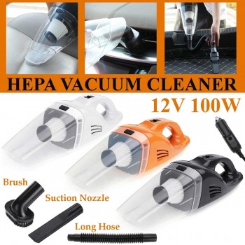 12V 100W Truck Vacuum Cleaner High Suction HEPA Car 120W Portable Handheld Vacuum Cleaner Wet and Dry Dual Use Car Electronics