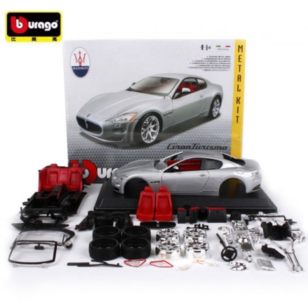 Maisto Bburago 1:24 Maserati GT Gran Turismo Assembly DIY Racing Diecast Model Kit Car Toy Kids Toys Original Box Free Shipping