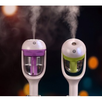 Car Air Humidifier Aroma Diffuser Mini Air Purifier Aromatherapy Essential Oil Diffuser Portable Mist Maker Fogger
