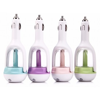 Car Air Humidifier Aroma Diffuser Mini Air Purifier Aromatherapy Essential Oil Diffuser Portable Mist Maker Fogger
