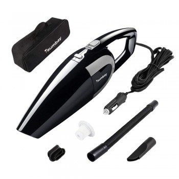 Tsumbay TS-CV05 Car Vacuum Cleaner DC 12V 120W 5000 PA Suction Wet amp; Dry Use with 14.8 Feet Power Cord Handheld Portable Vacuum