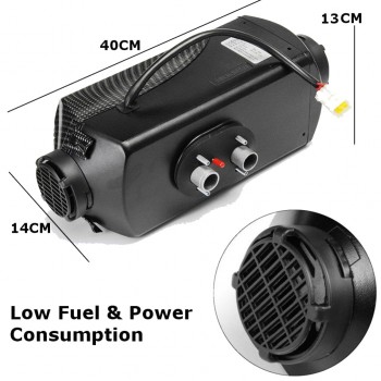 HCalory 12V 5KW Dieses Air Parking Heater 5000W LCD Monitor with Remote Switch and Silencer Car Trucks Boats