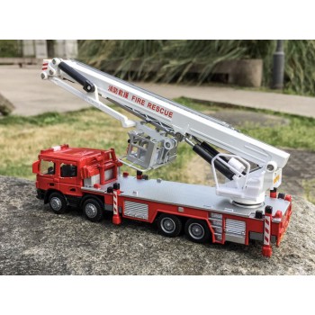 1:50 alloy engineering vehicles,high simulation Fire truck,fire ladder,climbing car,childrens educational toys,free shipping