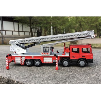 1:50 alloy engineering vehicles,high simulation Fire truck,fire ladder,climbing car,childrens educational toys,free shipping