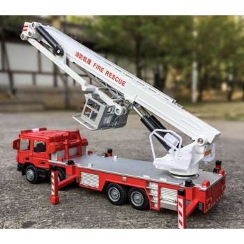 1:50 alloy engineering vehicles,high simulation Fire truck,fire ladder,climbing car,childrens educational toys,free shipping