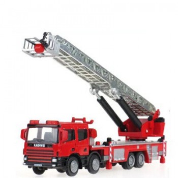 1:50 alloy engineering vehicles,high simulation Fire truck,fire ladder,climbing car,childrens educational toys,free shipping