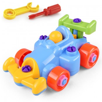 Children DIY Disassembling Plane Car Building Blocks Model Tool with Screwdriver Assembled Educational Toys NSV775