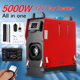 All In One 5000W Air diesels Parking Heater 5KW 12V Car Heater For Trucks Motor-Homes Boats Bus +LCD key Switch +Remote Control
