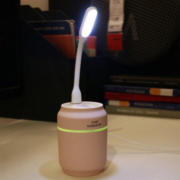 Mini USB 200ml Cans Air Humidfier USB Air Purifier Freshener with LED Lamp Aromatherapy Auto Mini Car Humidifiers Desk Lamp fan