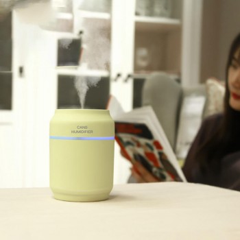 Mini USB 200ml Cans Air Humidfier USB Air Purifier Freshener with LED Lamp Aromatherapy Auto Mini Car Humidifiers Desk Lamp fan