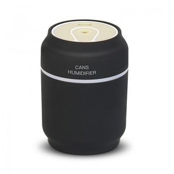 Mini USB 200ml Cans Air Humidfier USB Air Purifier Freshener with LED Lamp Aromatherapy Auto Mini Car Humidifiers Desk Lamp fan