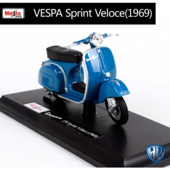 Maisto New 1:18 PIAGGIO Vespa Alloy Motorcycle Diecast Model Toy For Kids Birthday Gift Toys Collection Original Box