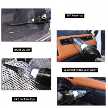 Onever Car Dust Vacuum Cleaner Handheld 150W Portable Vacuum Cleaner Wet Dry Dual-Use Car Cleaning Tool Interior Accessories 12V