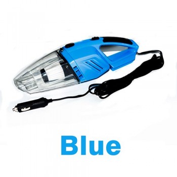 Hippcron Car Vacuum Cleaner 12V 120W 5M Handheld Mini Vacuum Cleaner Wet And Dry Dual-Use with LED Light Black Orange Blue