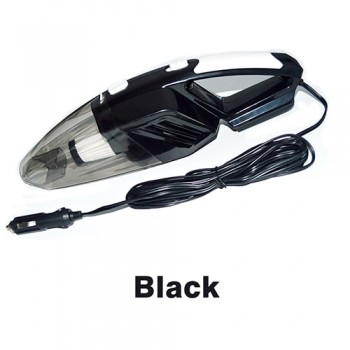 Hippcron Car Vacuum Cleaner 12V 120W 5M Handheld Mini Vacuum Cleaner Wet And Dry Dual-Use with LED Light Black Orange Blue