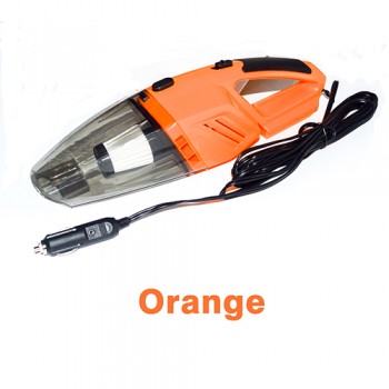 Hippcron Car Vacuum Cleaner 12V 120W 5M Handheld Mini Vacuum Cleaner Wet And Dry Dual-Use with LED Light Black Orange Blue