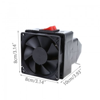 OOTDTY Portable 150W PTC Car Vehicle Heating Heater Hot Fan Defroster Demister DC 12V