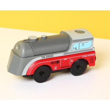Childrens Toys Electric Train Locomotive Magnetic Connector Battery Operated Toy Trains Compatible with Brio Trains Gift Boys