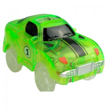 5.2cm Magic Diecasts Electronics LED Car Toys Flashing Lights Kids Christmas Birthday Gift Play with Glow Racing Tracks Together