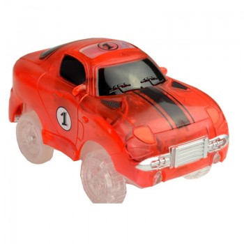 5.2cm Magic Diecasts Electronics LED Car Toys Flashing Lights Kids Christmas Birthday Gift Play with Glow Racing Tracks Together