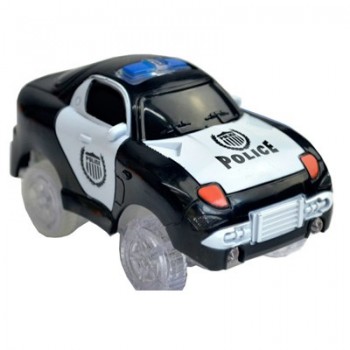 5.2cm Magic Diecasts Electronics LED Car Toys Flashing Lights Kids Christmas Birthday Gift Play with Glow Racing Tracks Together