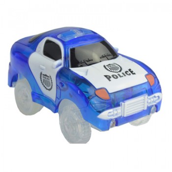 5.2cm Magic Diecasts Electronics LED Car Toys Flashing Lights Kids Christmas Birthday Gift Play with Glow Racing Tracks Together