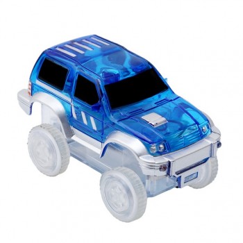 5.2cm Magic Diecasts Electronics LED Car Toys Flashing Lights Kids Christmas Birthday Gift Play with Glow Racing Tracks Together