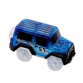 5.2cm Magic Diecasts Electronics LED Car Toys Flashing Lights Kids Christmas Birthday Gift Play with Glow Racing Tracks Together