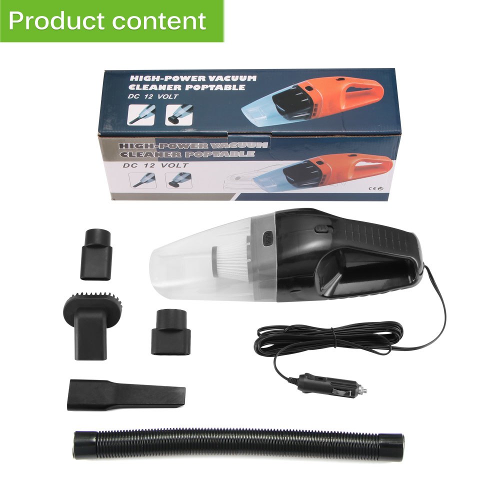 Car Cleaning Tool Car Dust Vacuum Cleaner Handheld 150W Portable Vacuum Cleaner Wet Dry Dual-Use